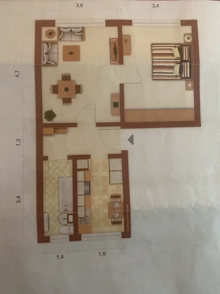 3 Zimmer Wohnung mit 48 m² in Suhl – Bild 9