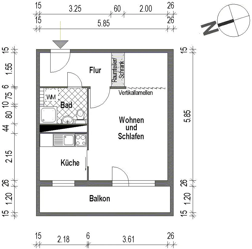 1 Zimmer Wohnung mit 36 m² in Berlin – Bild 5