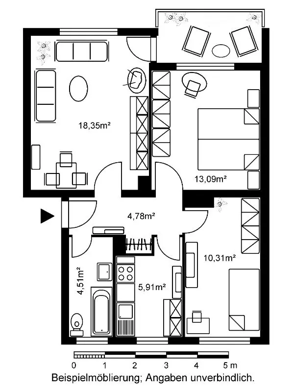3 Zimmer Wohnung mit 60 m² in Heppenheim – Bild 5