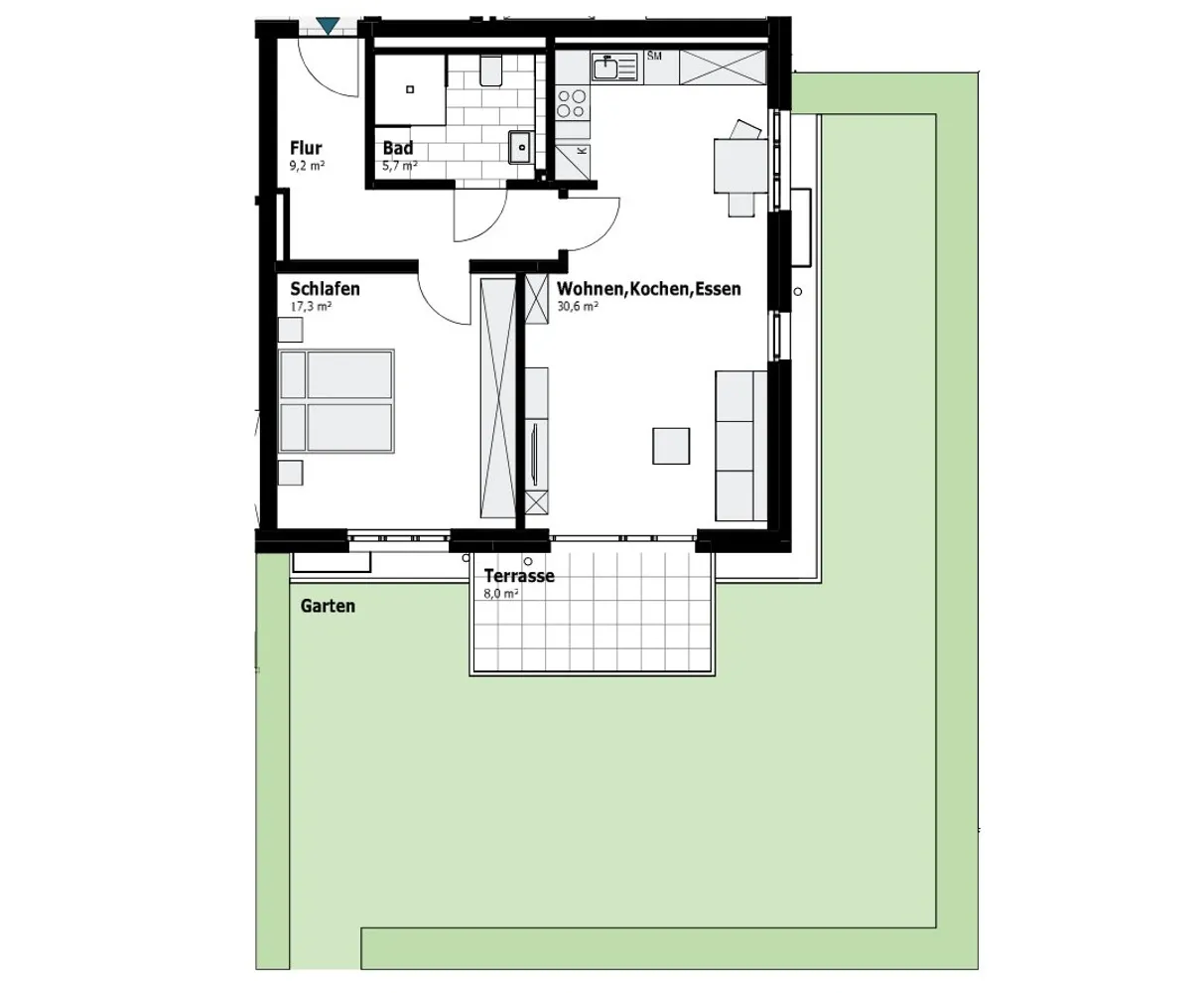 2 Zimmer Wohnung mit 67 m² in Duisburg – Bild 12