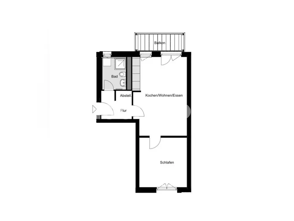 2 Zimmer Wohnung mit 11 m² in Hamburg – Bild 7
