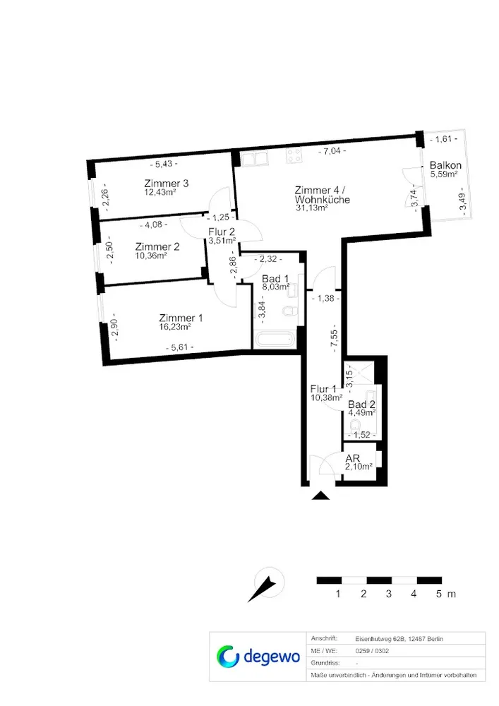 4 Zimmer Wohnung mit 101 m² in Berlin – Bild 8