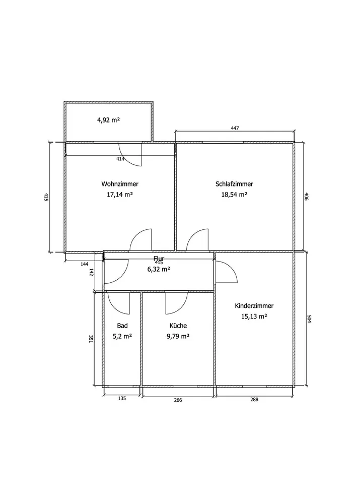 3 Zimmer Wohnung mit 73 m² in Halberstadt – Bild 4