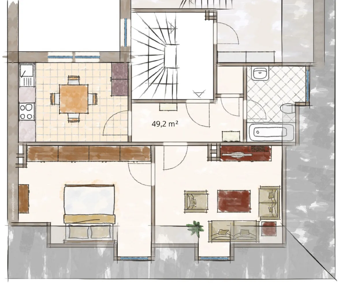 2 Zimmer Wohnung mit 49 m² in Essen – Bild 8