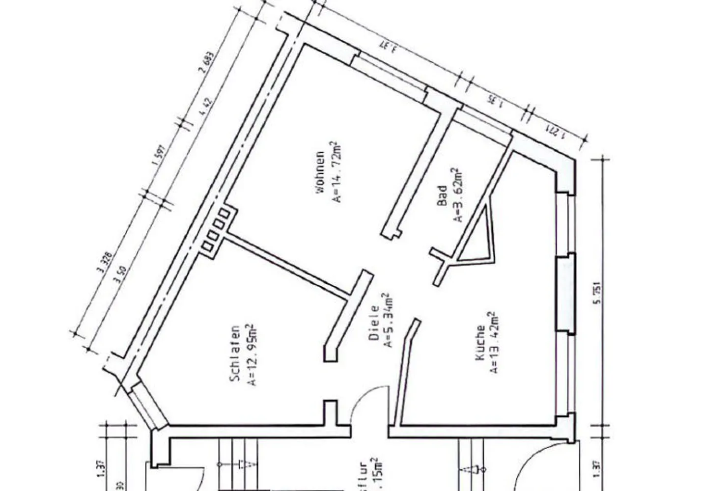 2 room apartment with 54 m² in Duisburg – Photo 6