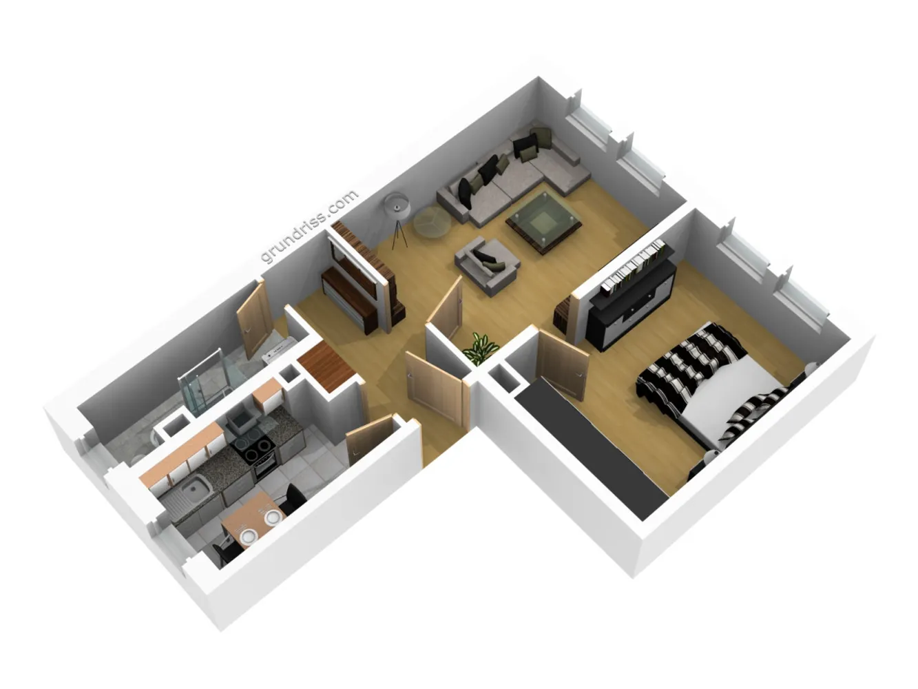 2 Zimmer Wohnung mit 46 m² in Magdeburg – Bild 2