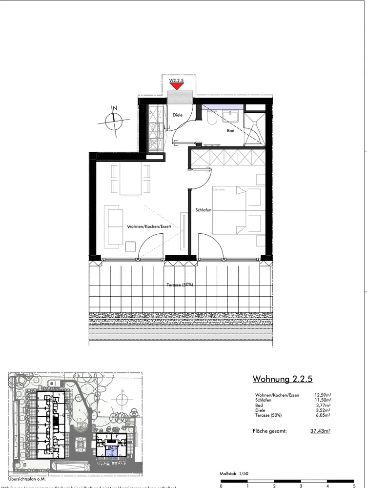 2 Zimmer Wohnung mit 37 m² in München – Bild 8