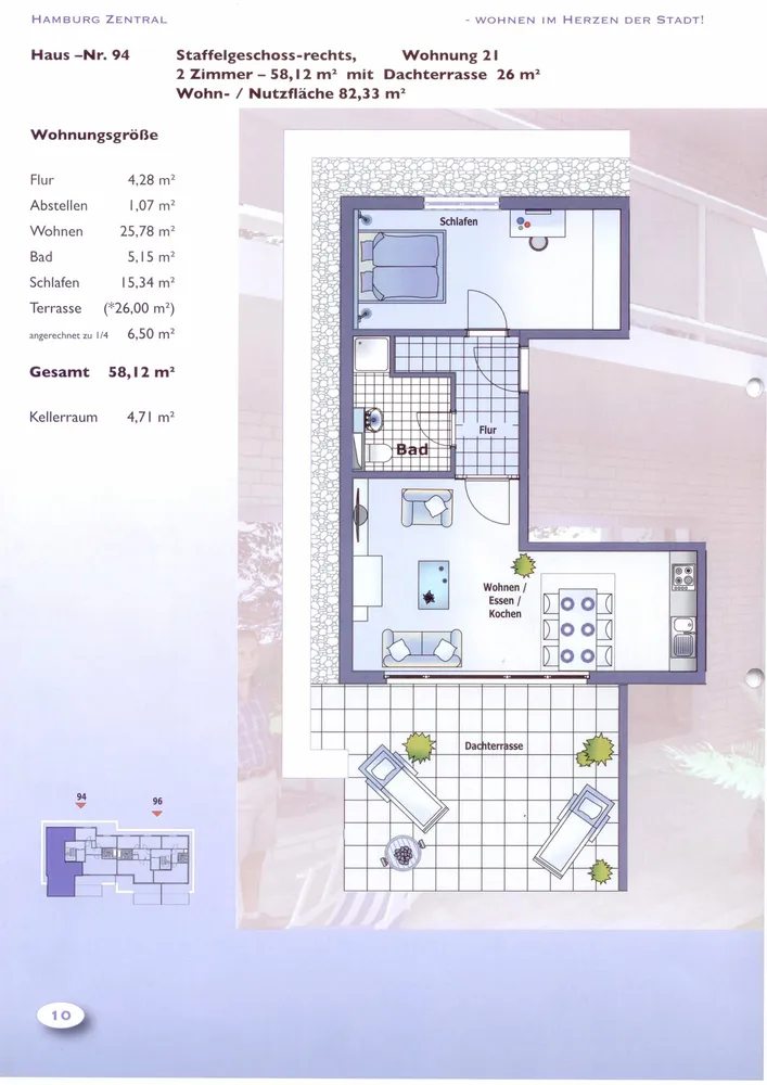 3 Zimmer Wohnung mit 58 m² in Hamburg – Bild 10