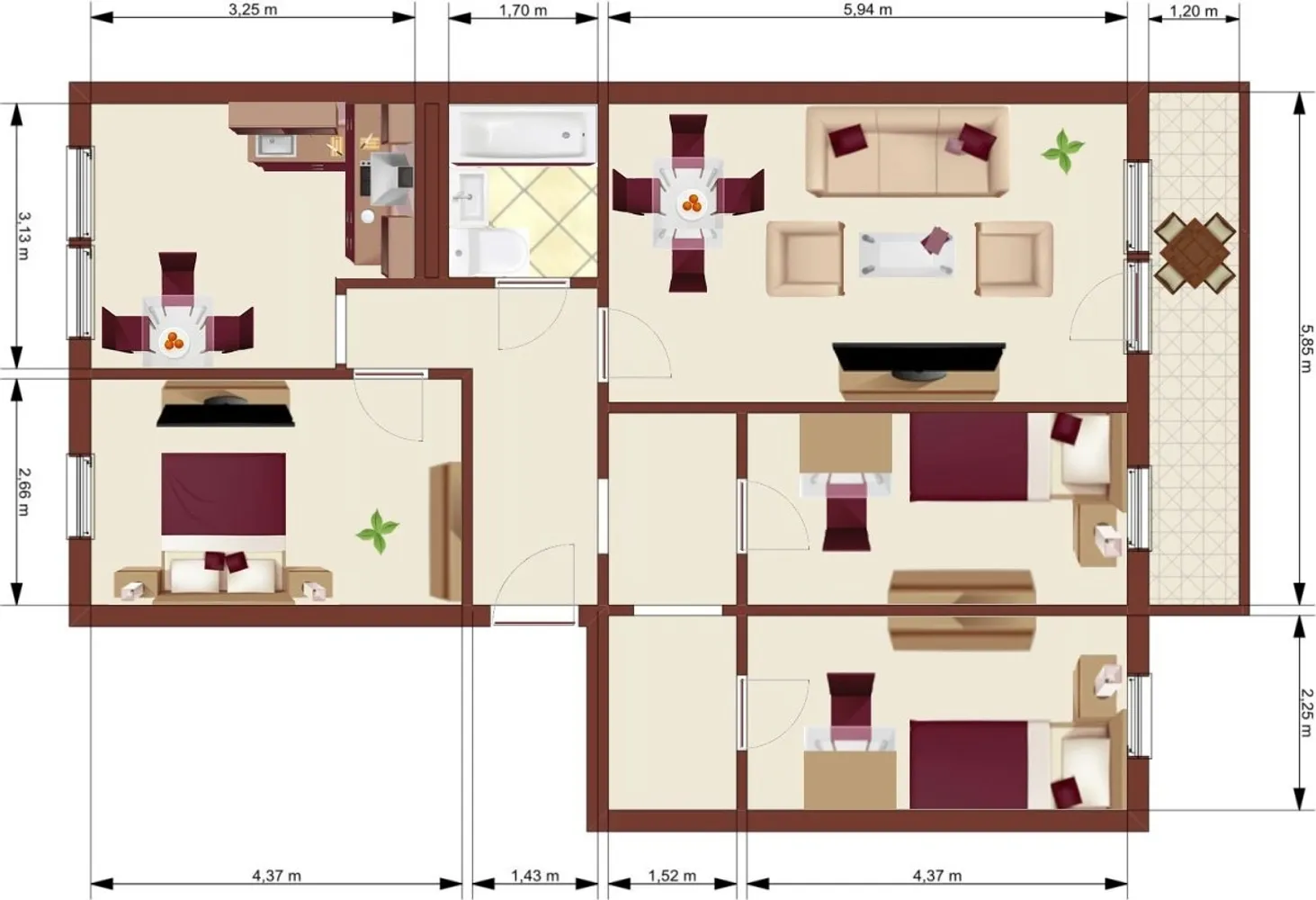 4 Zimmer Wohnung mit 81 m² in Löbau – Bild 9