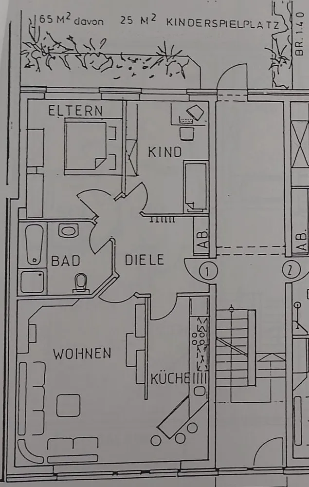 3 Zimmer Wohnung mit 74 m² in Moers – Bild 3