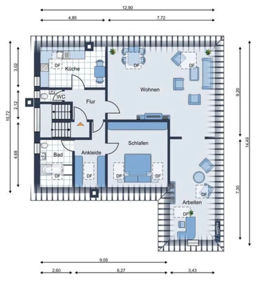 3 Zimmer Wohnung mit 95 m² in Esslingen am Neckar – Bild 2