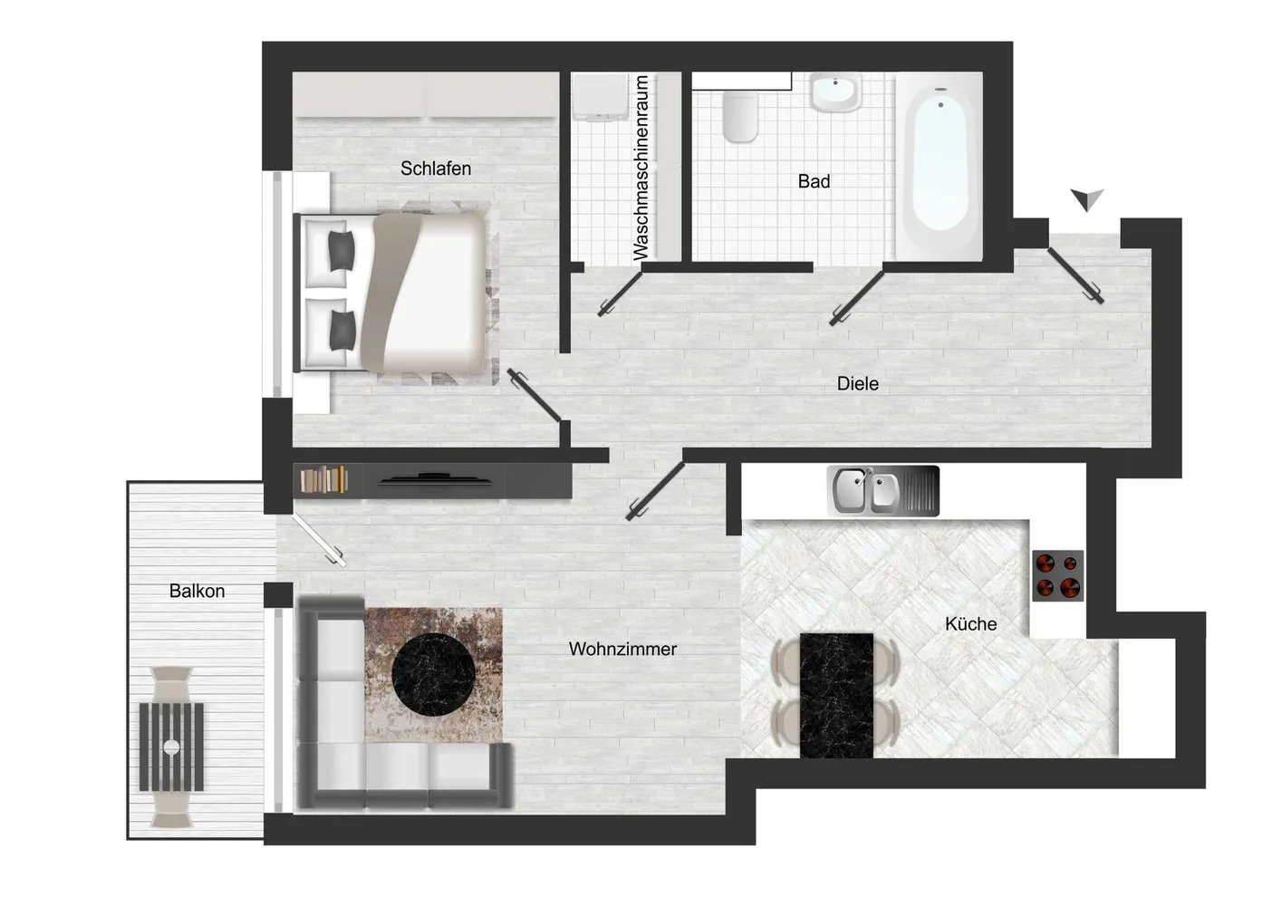 2 Zimmer Wohnung mit 69 m² in Bad Kreuznach – Bild 11
