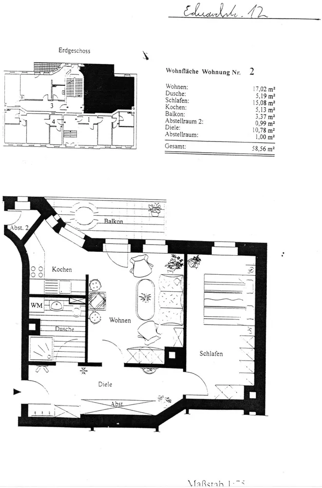 2 Zimmer Wohnung mit 59 m² in Leipzig – Bild 2