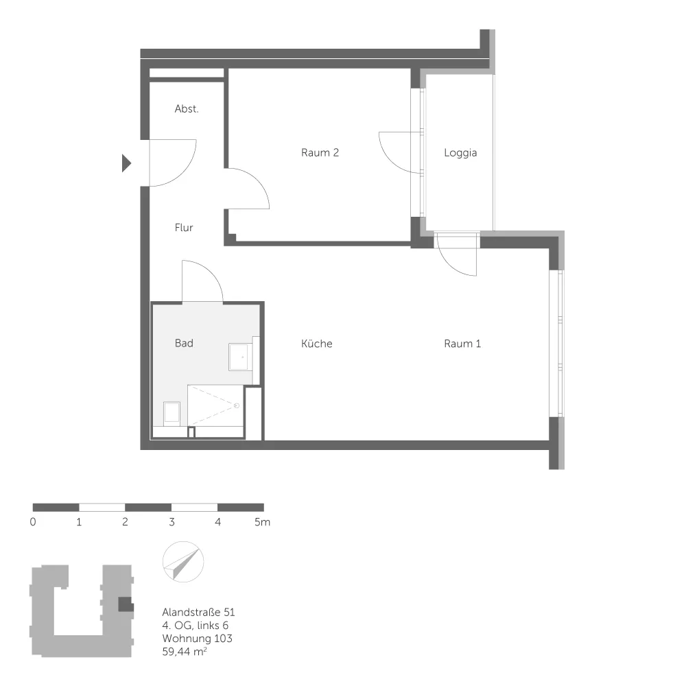 2 Zimmer Wohnung mit 59 m² in Berlin – Bild 9