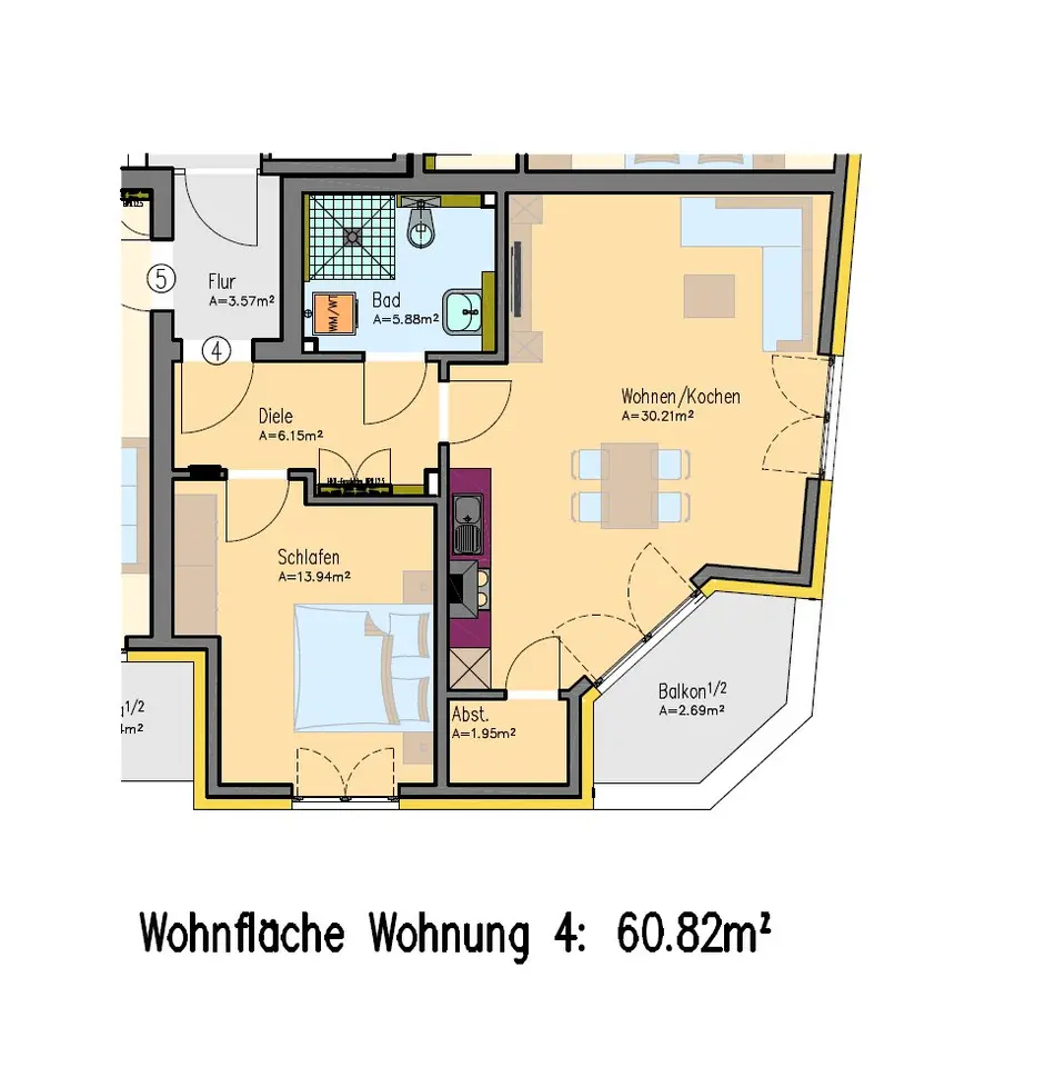 2 Zimmer Wohnung mit 61 m² in Paderborn – Bild 5