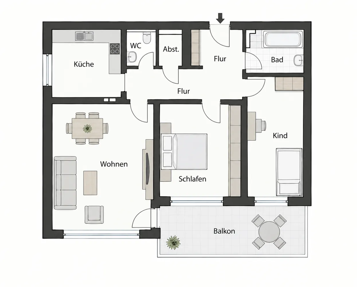 3 room apartment with 80 m² in Hamburg – Photo 10