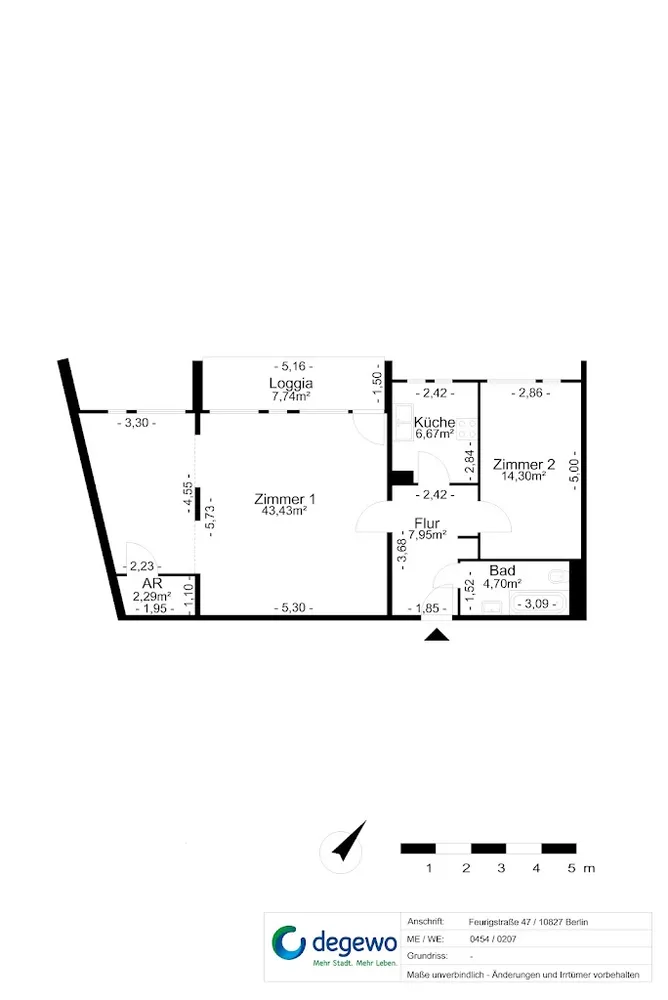 2 Zimmer Wohnung mit 83 m² in Berlin – Bild 5