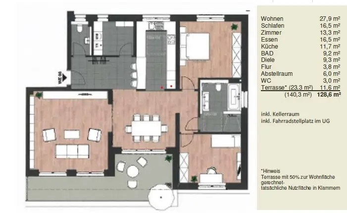 4 Zimmer Wohnung mit 128 m² in Biberach an der Riß – Bild 4