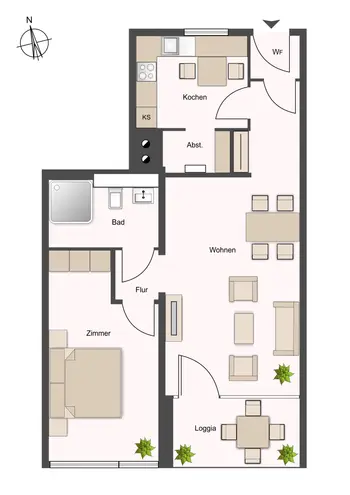 2 room apartment with 63 m² in Marburg – Photo 5
