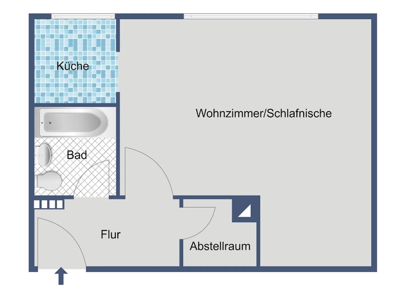 1 Zimmer Wohnung mit 30 m² in Frankfurt am Main – Bild 4