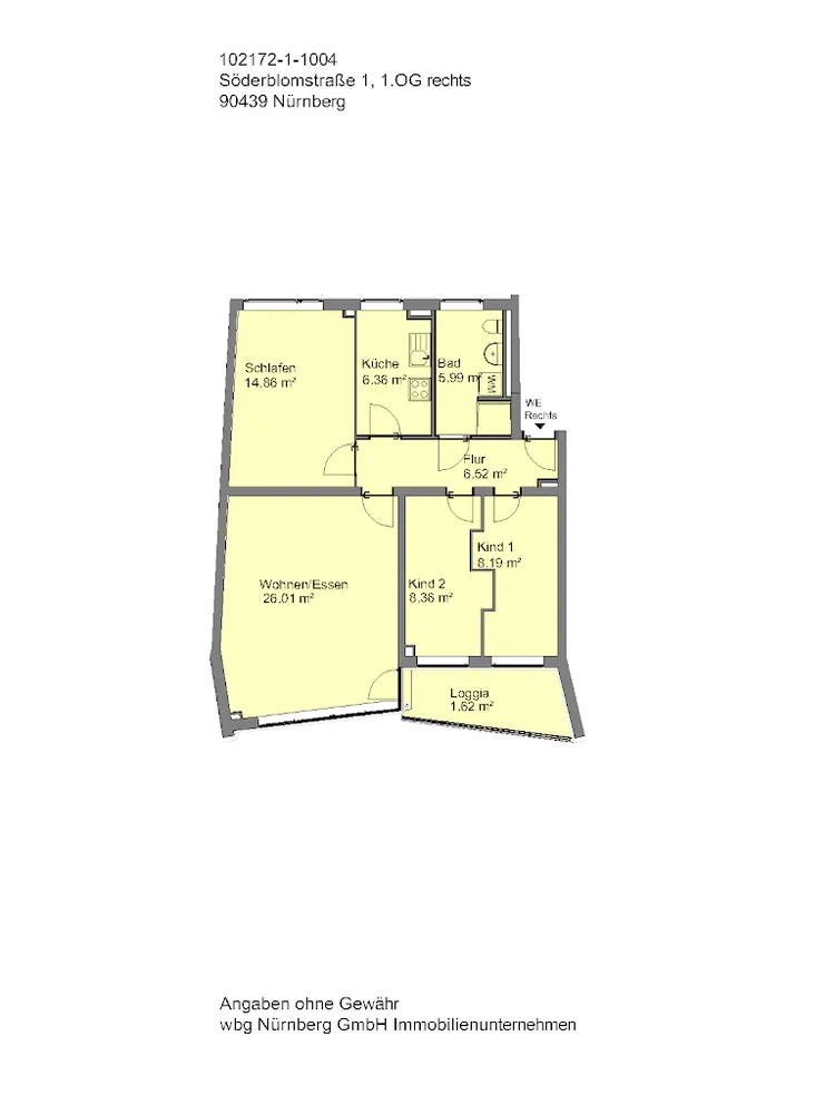 4 Zimmer Wohnung mit 78 m² in Nürnberg – Bild 8