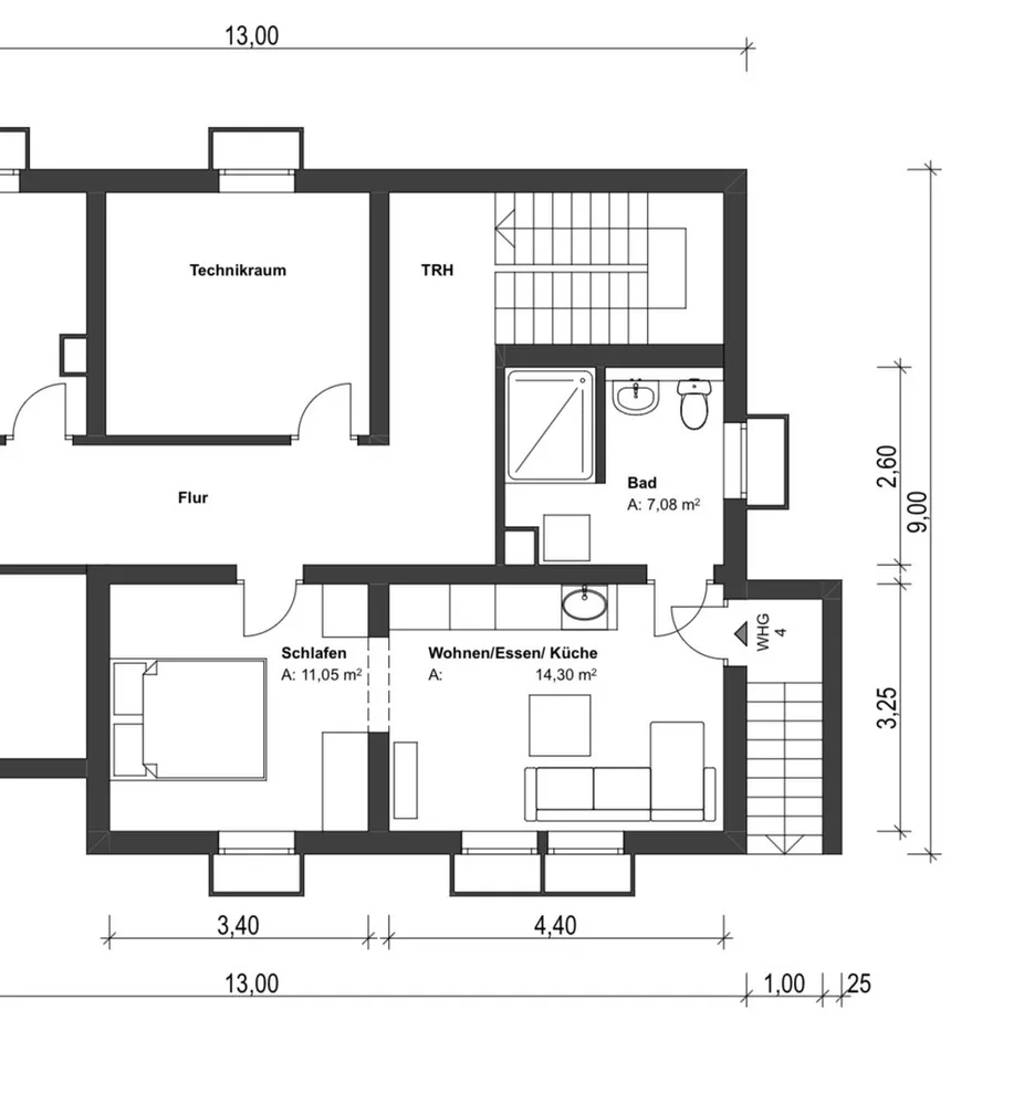 2 Zimmer Wohnung mit 35 m² in Backnang – Bild 2