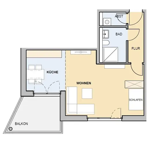 1 room apartment with 56 m² in Brunswick – Photo 5