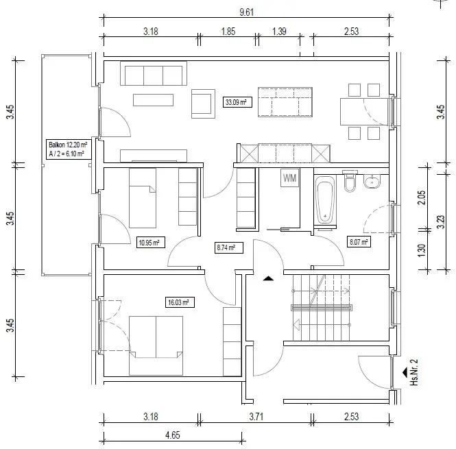 3 Zimmer Wohnung mit 86 m² in Finsterwalde – Bild 3