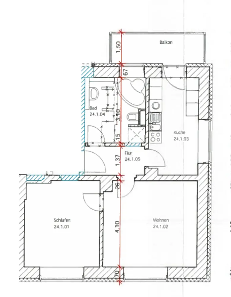2 room apartment with 59 m² in Leipzig – Photo 6