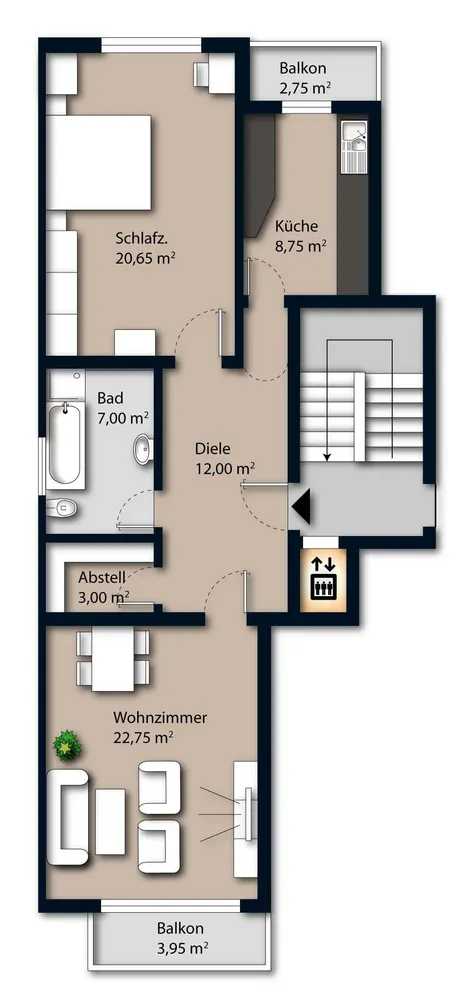 2 Zimmer Wohnung mit 75 m² in Bremen – Bild 10