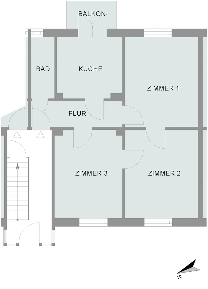 3 Zimmer Wohnung mit 59 m² in Bremen – Bild 3