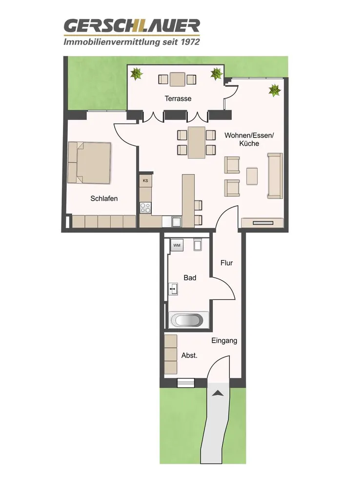 2 room apartment with 76 m² in Munich – Photo 1