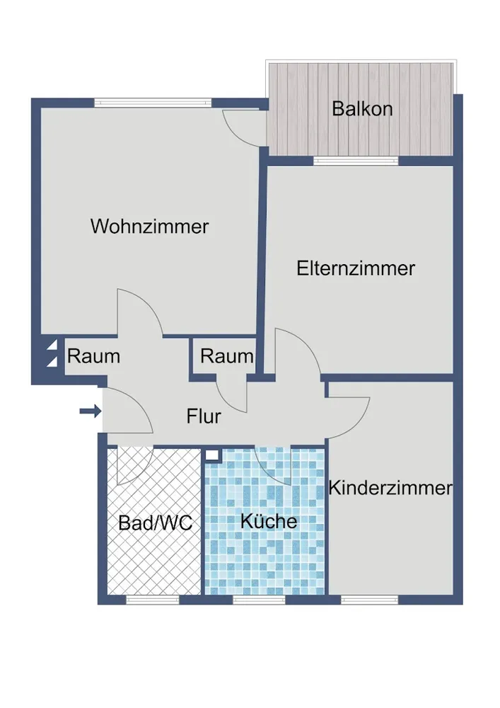 3 Zimmer Wohnung mit 70 m² in Fulda – Bild 3