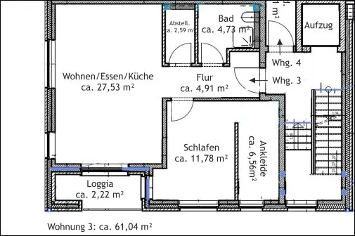 2 Zimmer Wohnung mit 61 m² in Emsdetten – Bild 5