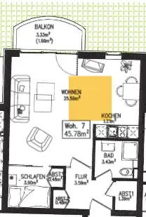 Studio mit 46 m² in Wismar – Bild 2