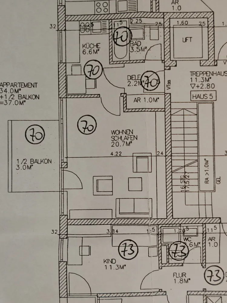 1 Zimmer Wohnung mit 37 m² in München – Bild 1
