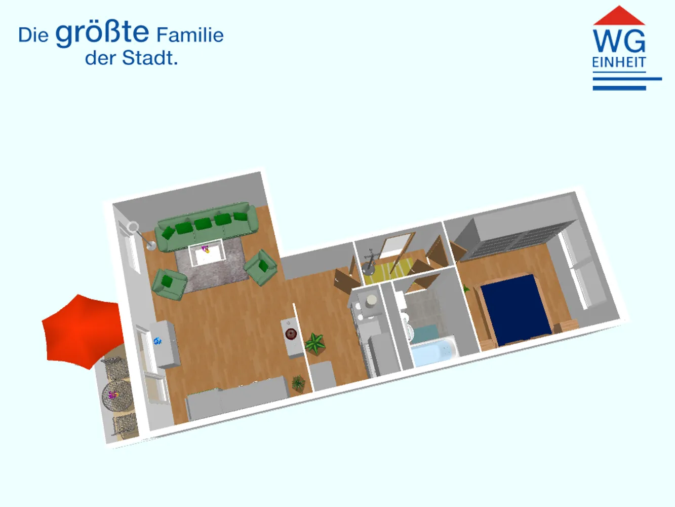 2 room apartment with 52 m² in Chemnitz – Photo 5