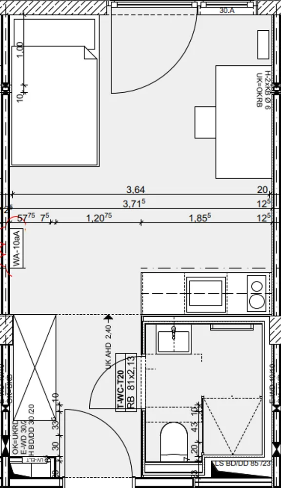 1 Zimmer Wohnung mit 23 m² in Hannover – Bild 12