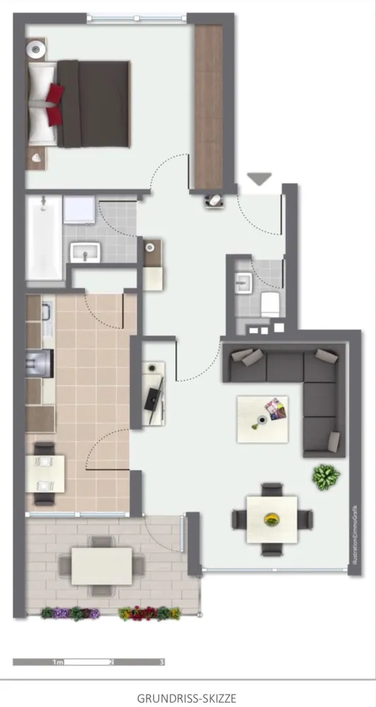 2 Zimmer Wohnung mit 56 m² in Wuppertal – Bild 7