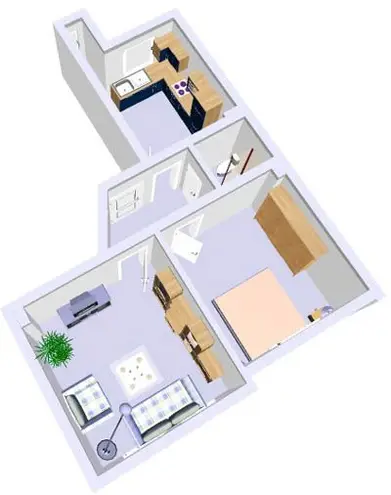 2 Zimmer Wohnung mit 48 m² in Kiel – Bild 2