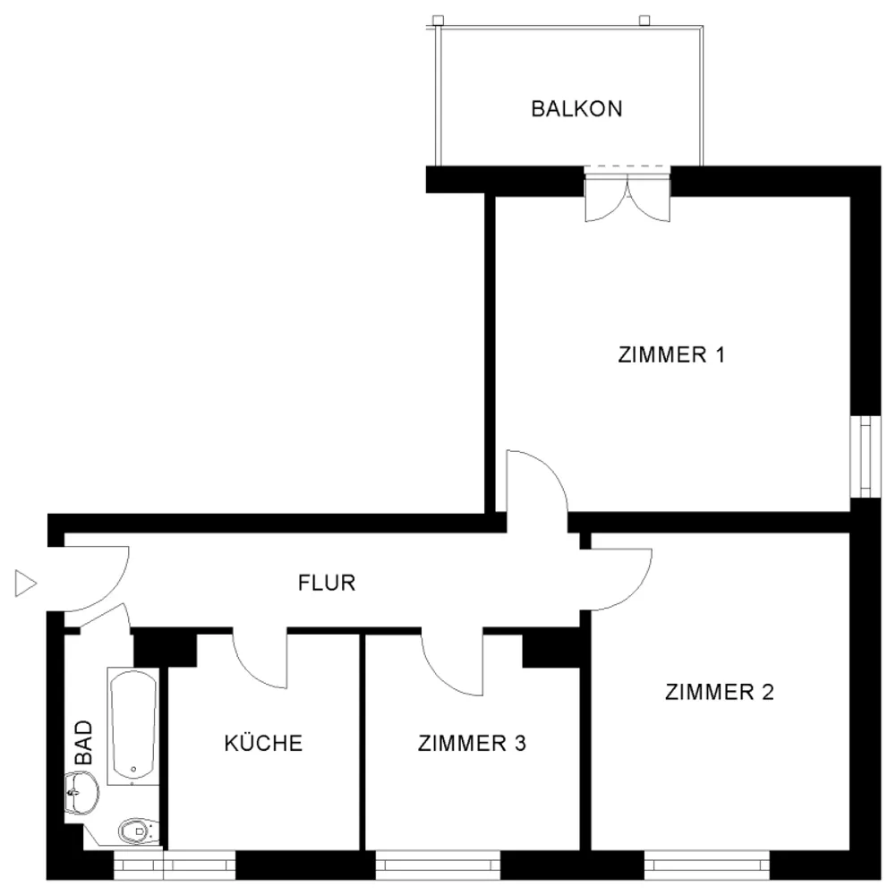 3 Zimmer Wohnung mit 70 m² in Nürnberg – Bild 3