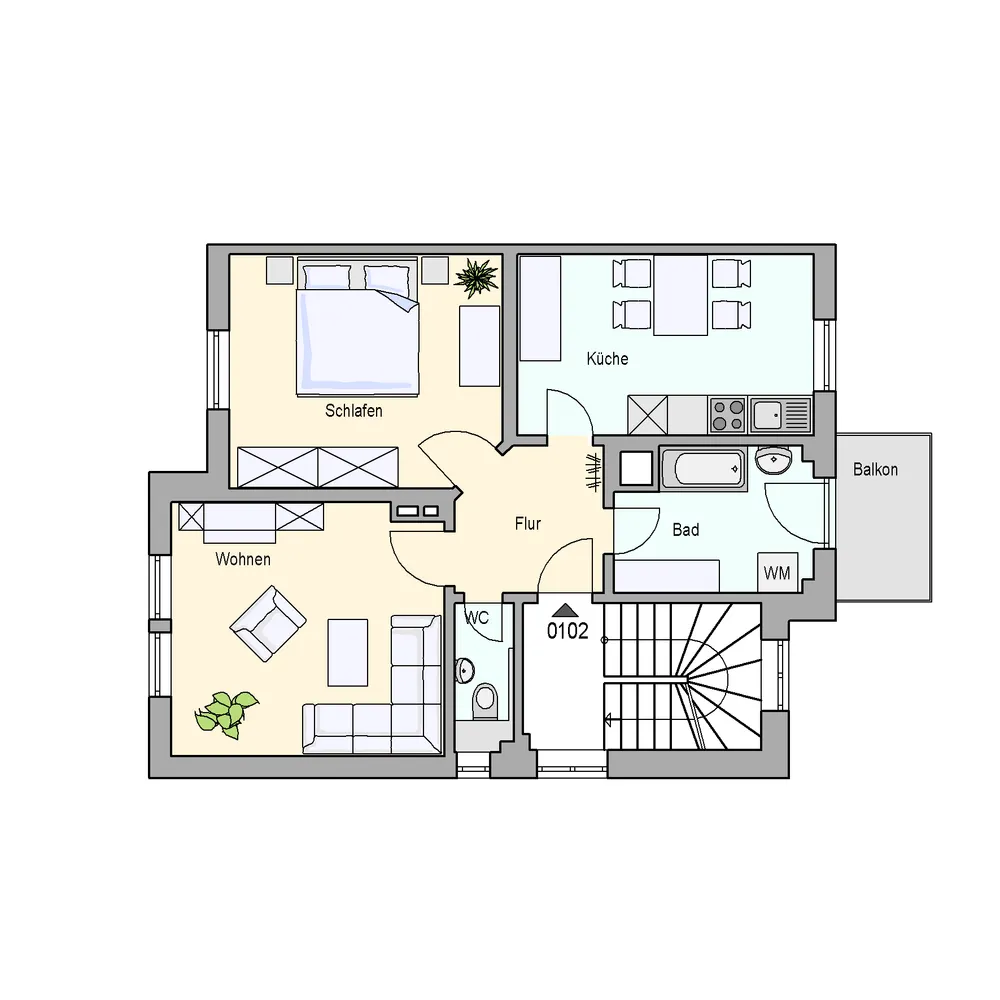 2 Zimmer Wohnung mit 55 m² in Stuttgart – Bild 4
