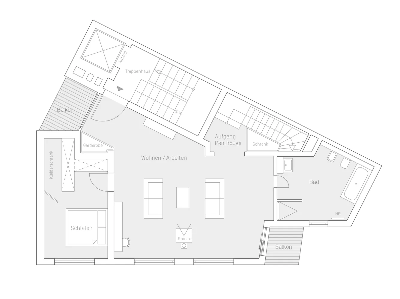 3 Zimmer Wohnung mit 117 m² in München – Bild 3