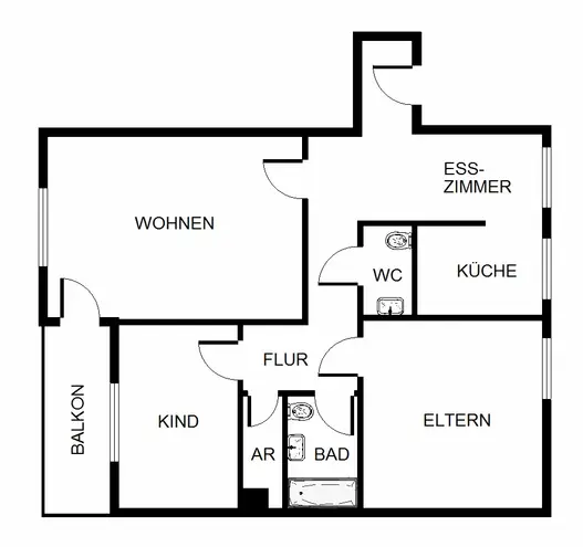 3 Zimmer Wohnung mit 80 m² in Dortmund – Bild 11