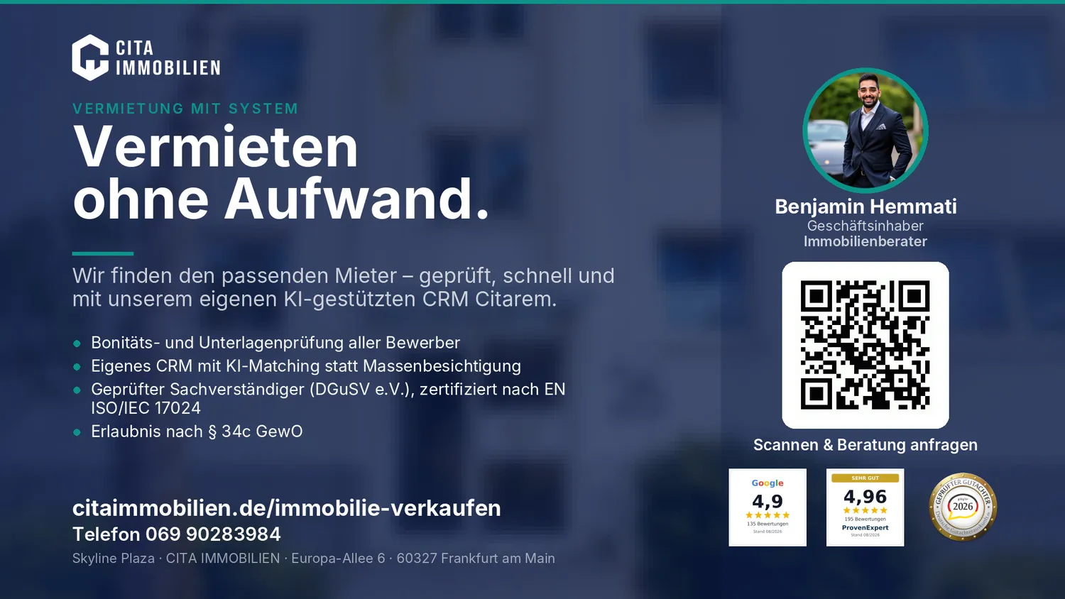 1 room apartment with 45 m² in Frankfurt am Main – Photo 8