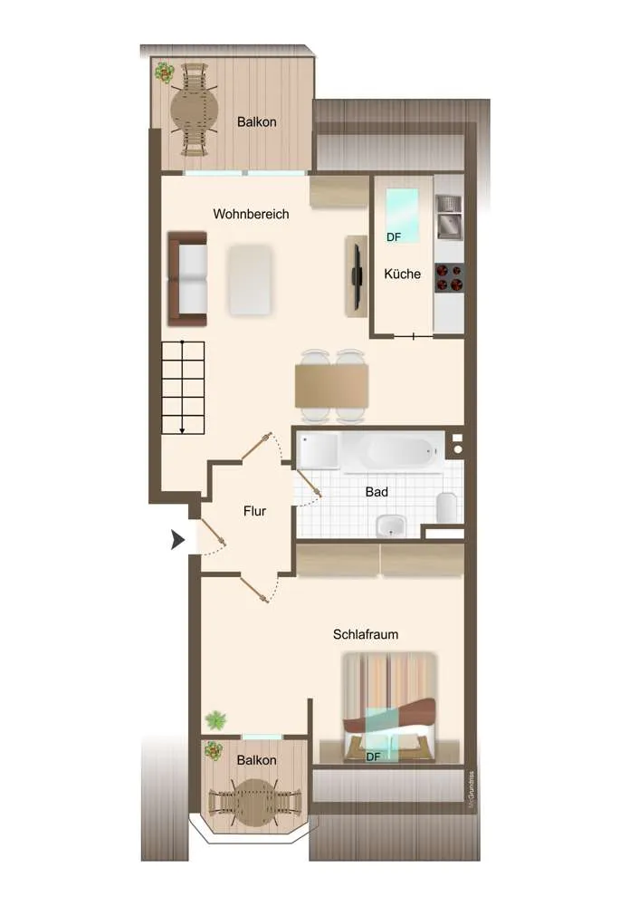 3 room apartment with 86 m² in Dormagen – Photo 7
