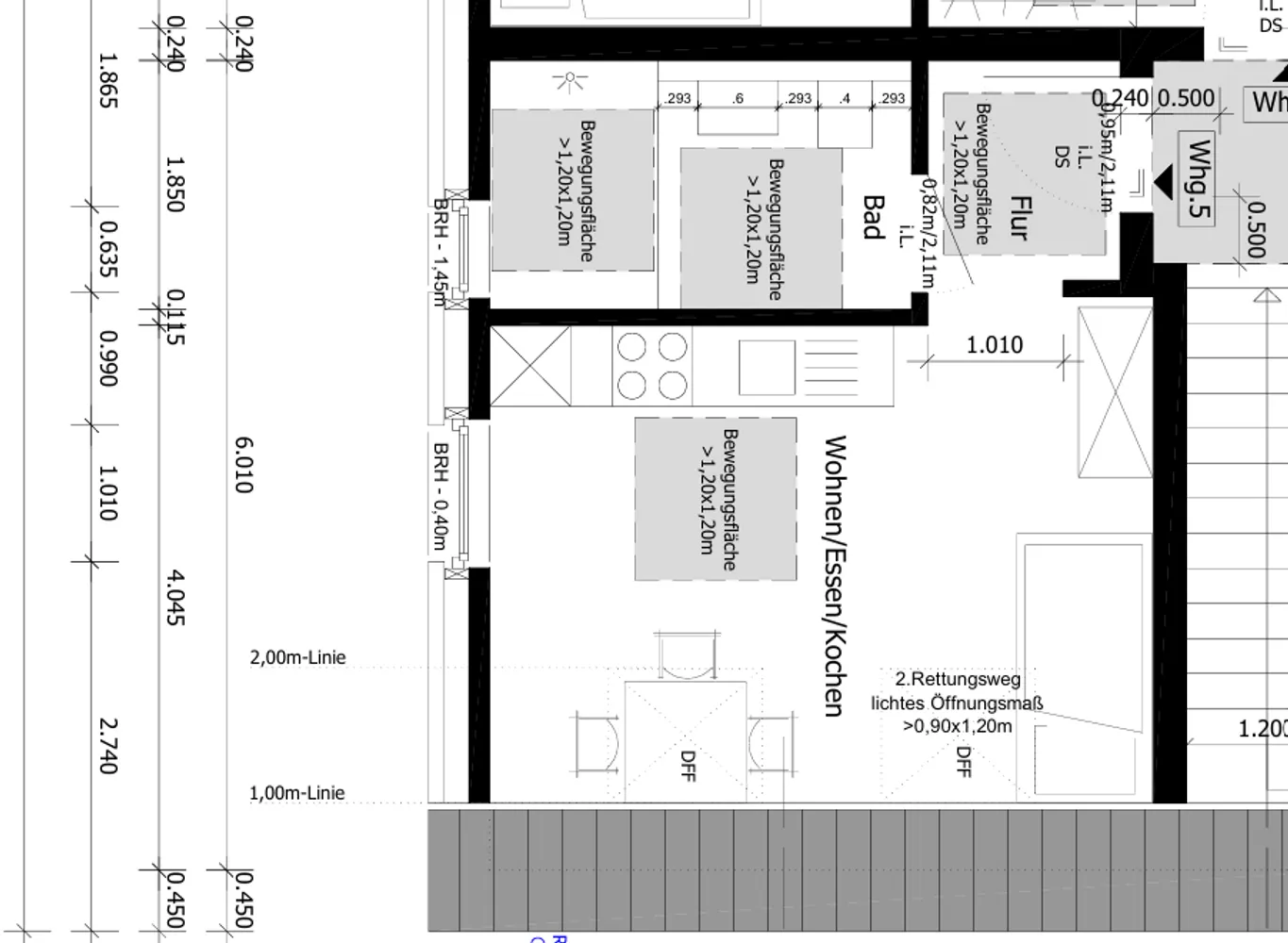 1 Zimmer Wohnung mit 23 m² in Münster – Bild 5