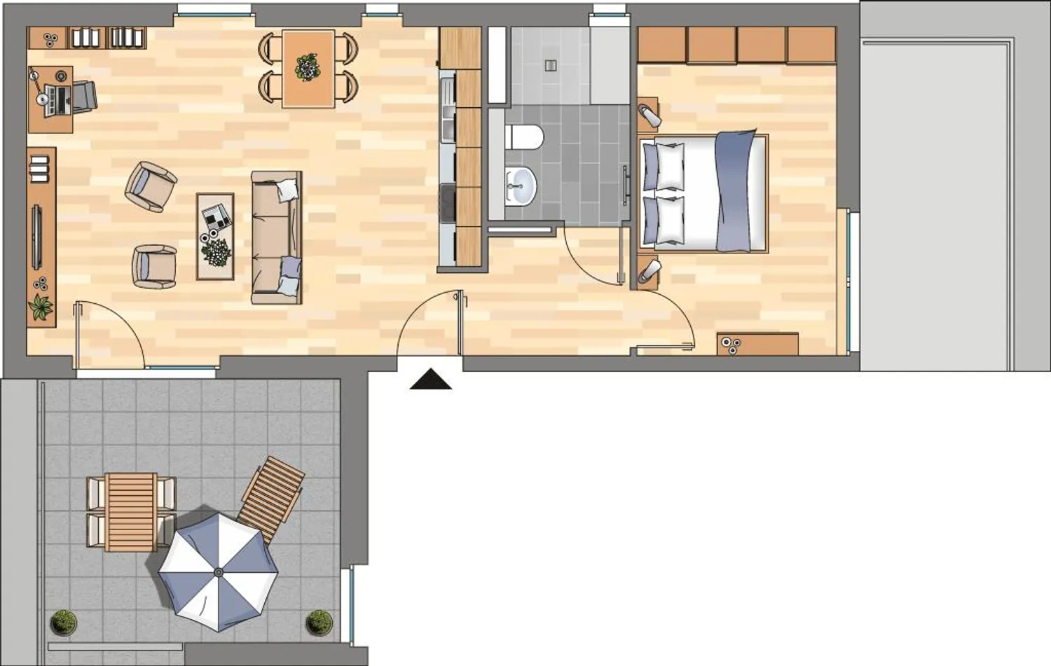2 room apartment with 66 m² in Cologne – Photo 6