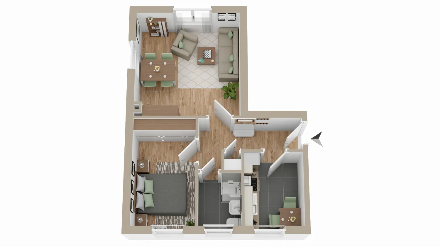 2 Zimmer Wohnung mit 45 m² in Itzehoe – Bild 6