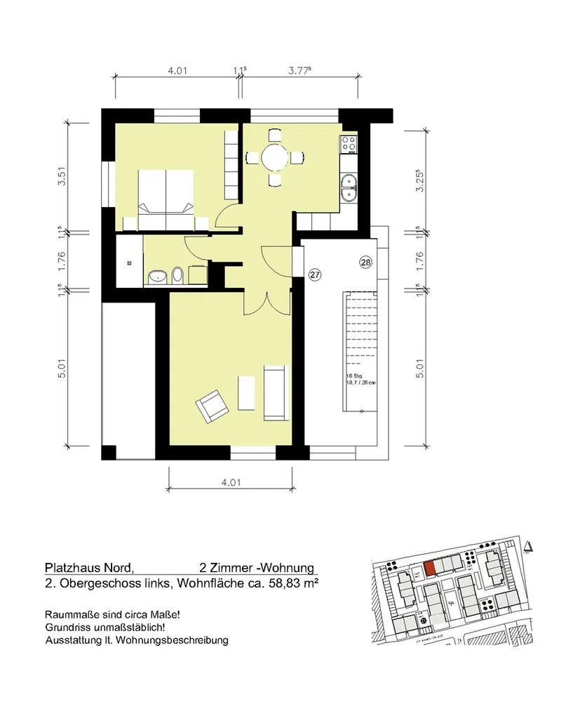 2 Zimmer Wohnung mit 59 m² in Husum – Bild 6